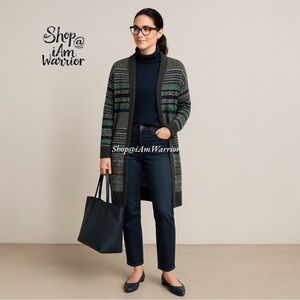 Jessica Simpson blue/gray duster cardigan sweater *shop@iamwarrior